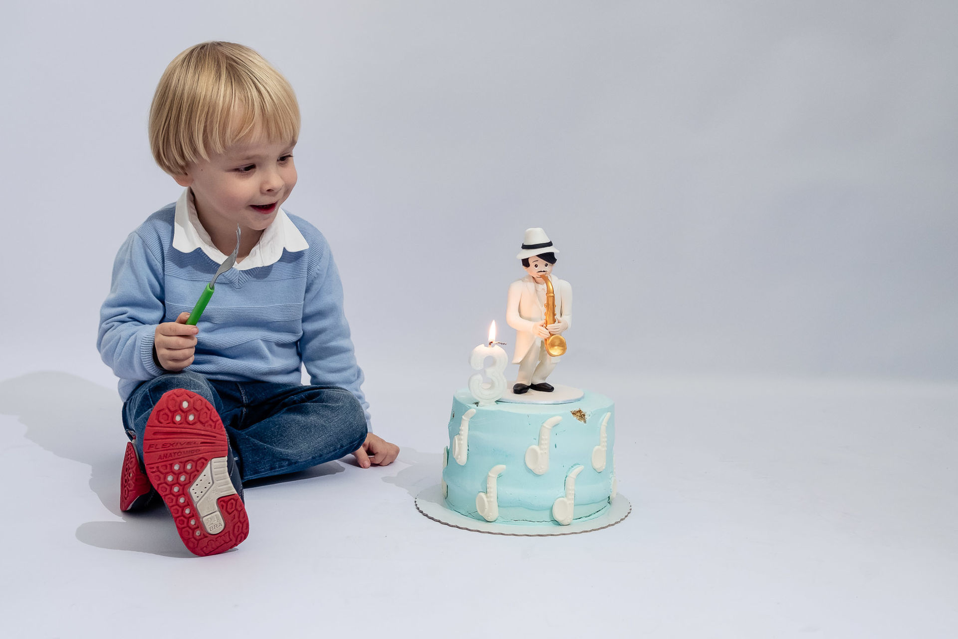 Foto Alexandre 3 anos | Sessão Studio | Massaranduba - Imagem 2